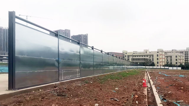 東莞建設工地圍擋 鍍鋅鋼板圍擋2.4米高C款 工程案例