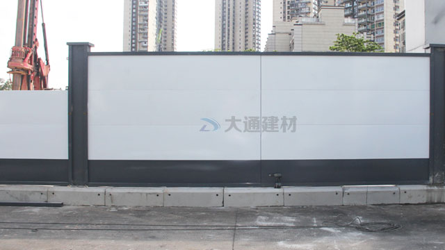 惠州惠城區橋西街道施工裝配式鋼結構圍擋實拍案例
