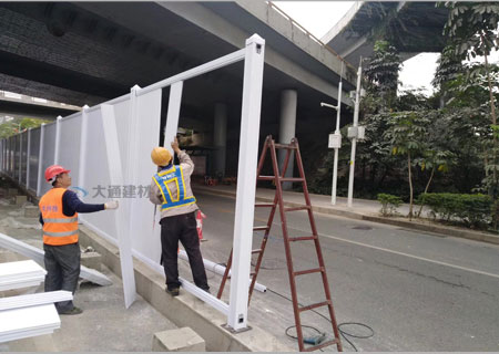珠海PVC圍擋-珠海市區建設工地施工PVC圍擋工程<