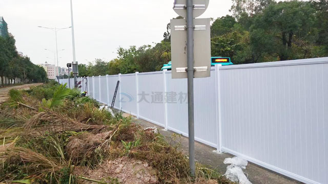 深圳標準PVC圍擋-深圳龍崗平湖街道施工工程PVC圍擋